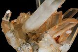 Tangerine Quartz Crystal Cluster - Madagascar #58873-5